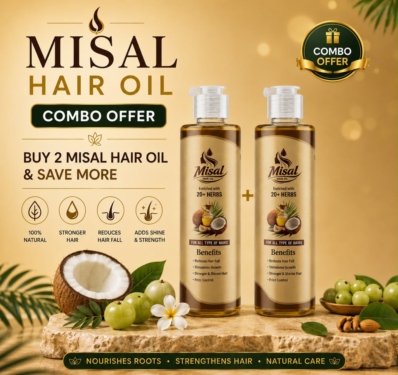 Combo Pack of 2 Hair Oil